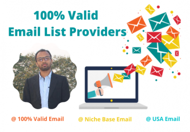 I will provide your niche based 1k Valid email list in the United State