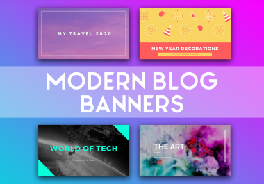 I will make great post banners/images for any blog