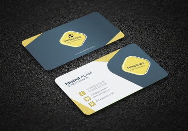 I will design professional modern minimal business card and stationery items