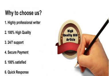 create 1000 words SEO Optimized Article Writing,  Content Writing or blog post writing