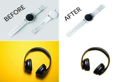 I will do five images background remove and retouch WITH EXPRESS delivery