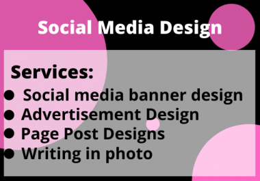 I will design social media graphic design