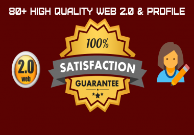 80+ High quality trusted web 2.0 and profile manual backlinks