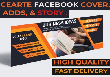 I will design a professional facebook cover,  adds,  and story for you within 12 hours