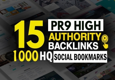 add15 PR7-9 High Authority And 1000 HQ Social Bookmarking