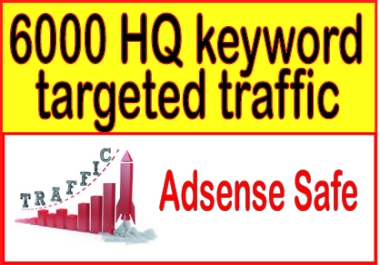 Do 6000 keyword targeted google HQ organic traffic For your website