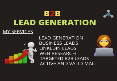 I will do b2b lead generation and targeted email for your business
