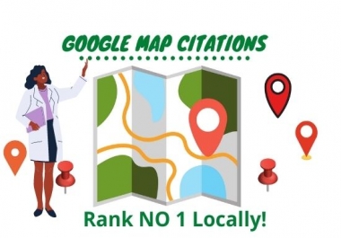 create 100 google map citations for local SEO