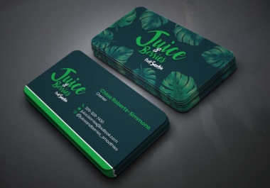 I will do professional print ready double sided business card design