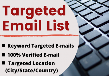 I will collect 1k USA & worldwide valid email,  targeted active email list