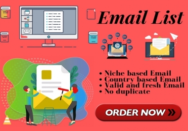 I will do collect 1k niche targeted email list for your email marketing