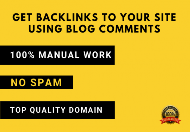 I will create 20 high quality backlinks using blog comments