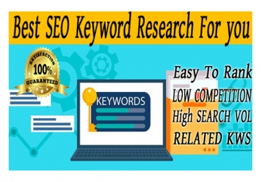 I will do excellent SEO Keyword research to rank your website fast