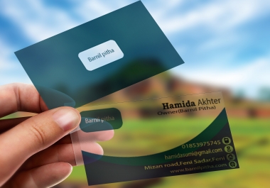 I will do a unique translucent business card