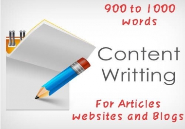 Creating original content of 800 - 900 words