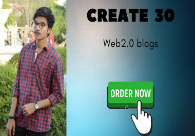 Create 30 Web2. Links From High DA Sites Manually