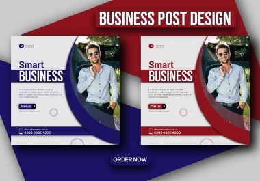 Attractive social media post & banner for business