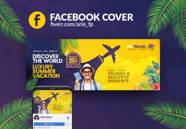 I will create a 5 professional Facebook cover banner