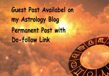I will publish your article on astrology website with a dofollow link