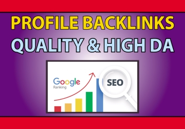I will build 100 high quality profile backlinks