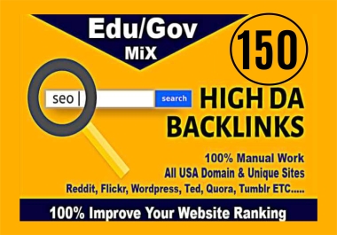 Create 150 EDU/GOV backlinks for your website rank in google