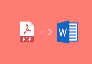i will covert pdf to word and excel