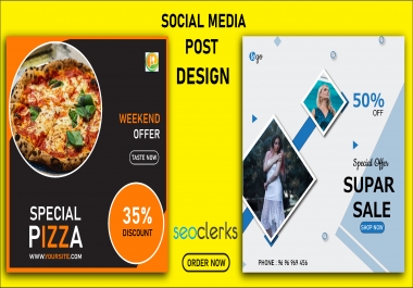 I will design creative social media posts