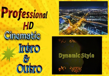 Create 3D professional Cinematic intros and outros