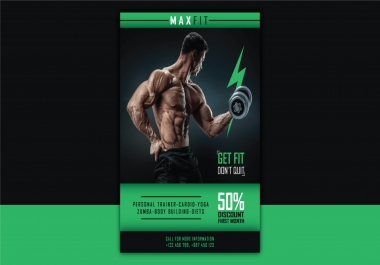 I will design creative flyer and poster in 24 hours