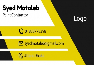 Design attractive business card for you.