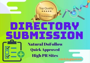 I will Manually do High Authority 200 Directory Submission to High PR sites