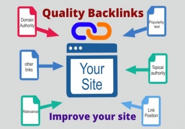 I will create high quality SEO dofollow backlinks for your website