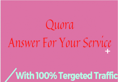 Promote your website on 20 HQ Quora North with link