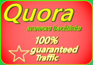 Promote your website in 15 HQ Quora answer with Traffic and Backlinks.
