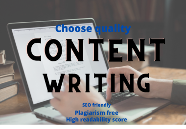 Will write SEO optimized 1000 word plus content