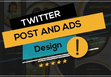 I will make unique Twitter post and ads design in 24 hours for you