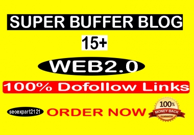 I will make manually 25 high authority web 2 0 backlinks buffer blogs