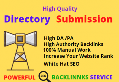 I will do 150 High-quality directory submission backlinks