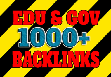 I will create 1000+ edu and gov backlinks