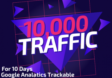 I will give you 10,000 niche targeted organic traffic for 10 days