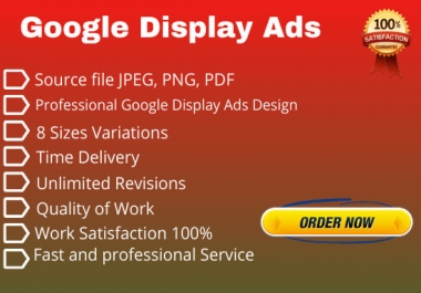 I Will Create Outstanding Google Display ADS in Couple of Hours