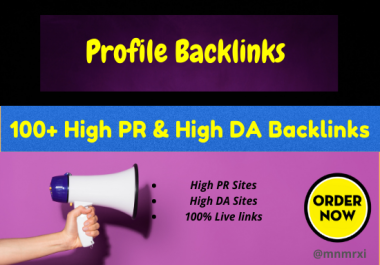 I Will Create 200+ High PR5 or DA 70+ HQ Google Dominating Profile BACKLINKS