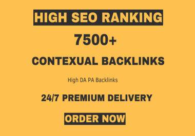 I will build 7500 contextual dofollow backlink for high seo ranking