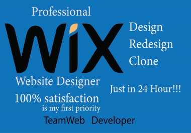 I will design and redesign wix website professionally