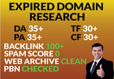 I will find your niche related expired domain with high 15 da