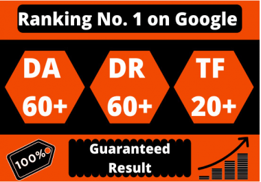 I will increase domain rating ahrefs DR,  moz da and majestic tf