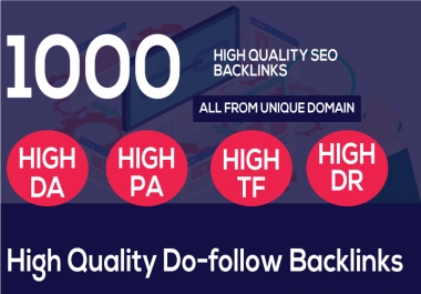 I can Build 1000+ web 2.0 Backlinks,  all are from the unique website and manual work.