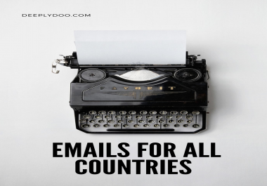 I will provide 10 000-100 000 emails the same day you order-fresh and verified,  from any country