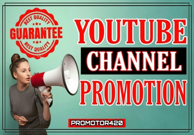 Youtube channal promotion and marketing service