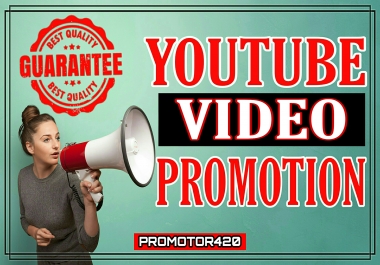 High quality youtube video promotions package